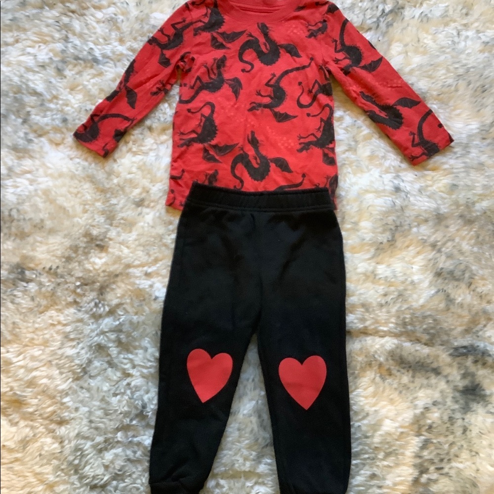 Cat & Jack valentine set